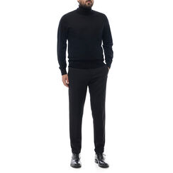 Pantalone nero elegante, Valerio 1966, 24N9T5230TSNERO56, 003 preview