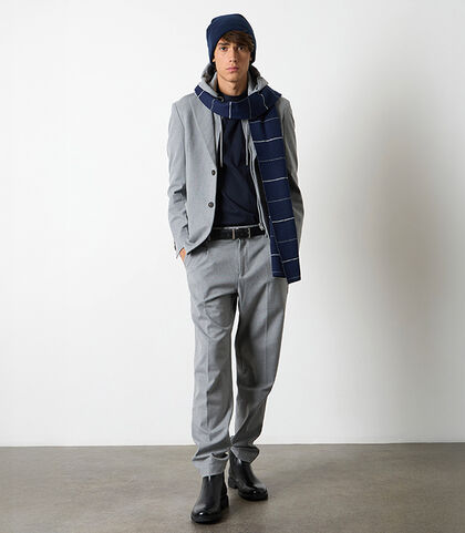 Giacca con cappuccio grigia, Valerio 1966, 26J3T0110TSGRIG42, 002