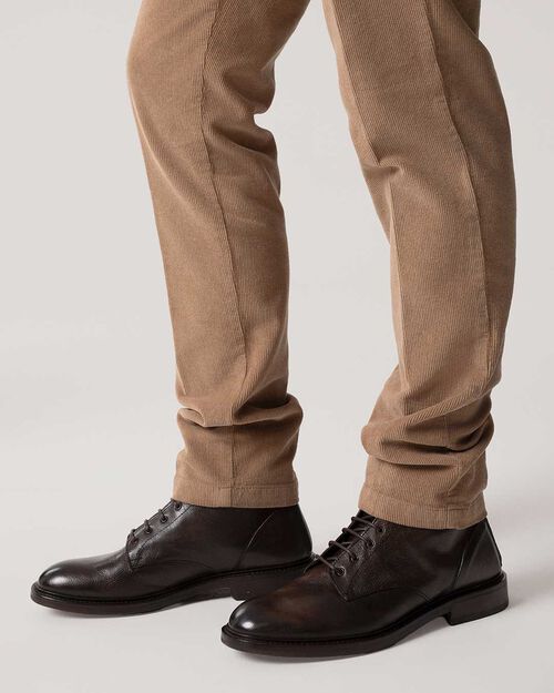 Polacchine testa di moro con zip posteriore, DK BROWN