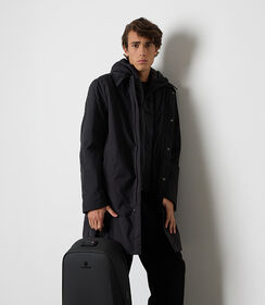 Piumino longuette nero, Valerio 1966, 2485T2401TSNEROL, 001 preview