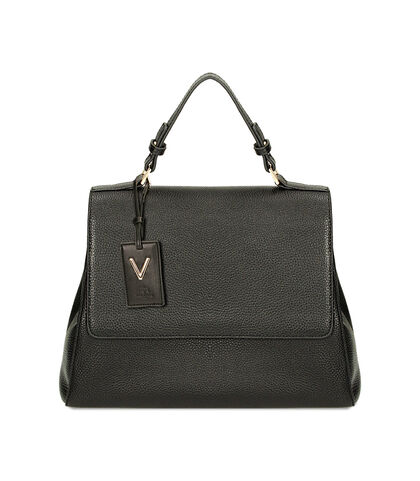 BAG HANDBAG LEATHER NERO, Valerio 1966, 22U3T9902PENEROUNI, 001