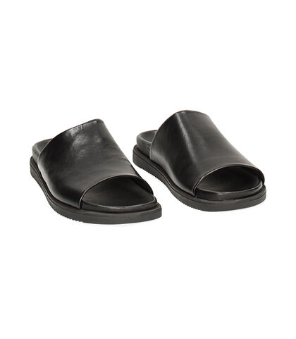 Ciabatte nere in pelle, Valerio 1966, 2377T7915PENERO039, 002