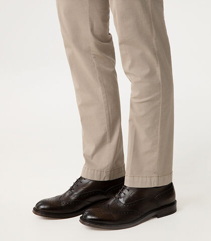 Scarpe brogue testa di moro in pelle, Valerio 1966, 2753T1460PEMORO039, 002