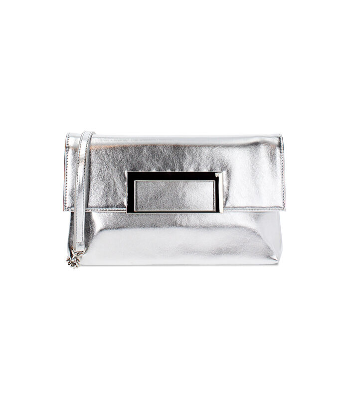 Pochette da donna argento laminato, Valerio 1966, 2551T6394LMARGEUNI
