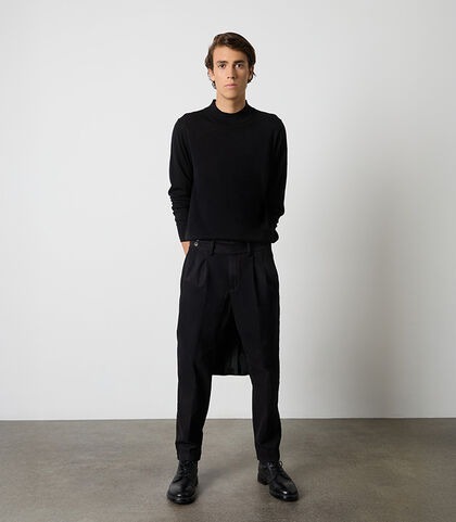 Maglione nero da uomo in tessuto, Valerio 1966, 26U4T3014TSNEROI, 002
