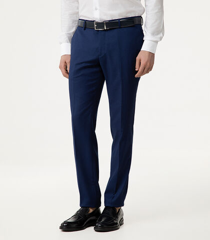 Completo pantalone blu royal con fit slim, Valerio 1966, 2786T3001TSBLRL42, 002