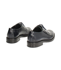 Scarpe allacciate blu con finitura lucida, Valerio 1966, 2777T4001APBLUE043, 004 preview
