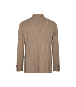 Completo giacca marrone-beige a righe sottili, Valerio 1966, 2786T1001TSMABE42, 002 preview