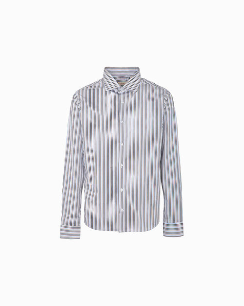 Camicia ml beige-multicolor righe sottili, MULTI COLOR