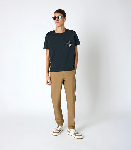 Pantalone da uomo vestibilità over taupe, Valerio 1966, 2524T0052COTAUP42, 001