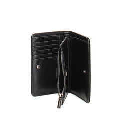 Portafoglio in microfibra nero con strass neri, Valerio 1966, 2451T4041MPNENEUNI, 003 preview
