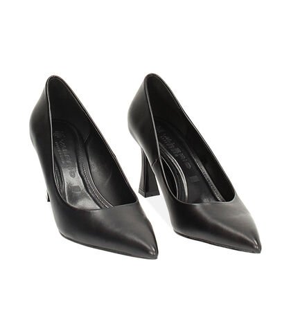 Décolleté nero, tacco 8 cm, Valerio 1966, 2421T5301EPNERO035, 002
