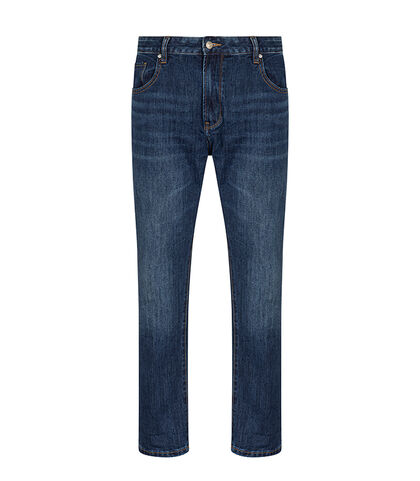 Pantaloni jeans con orlo risvoltato, Valerio 1966, 27J3T0635TSJEAN42, 001
