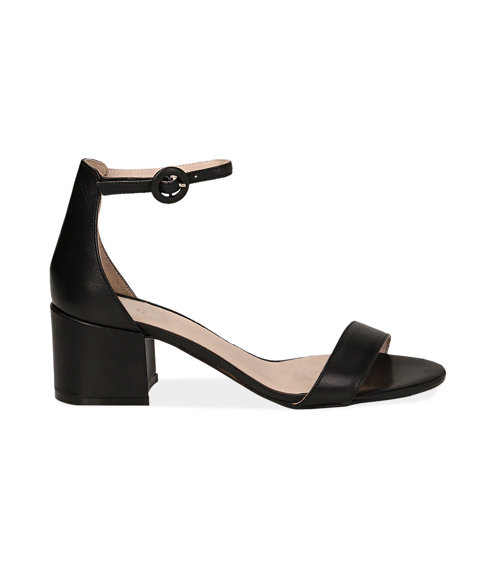 Sandali neri tacco 5 cm Clearance