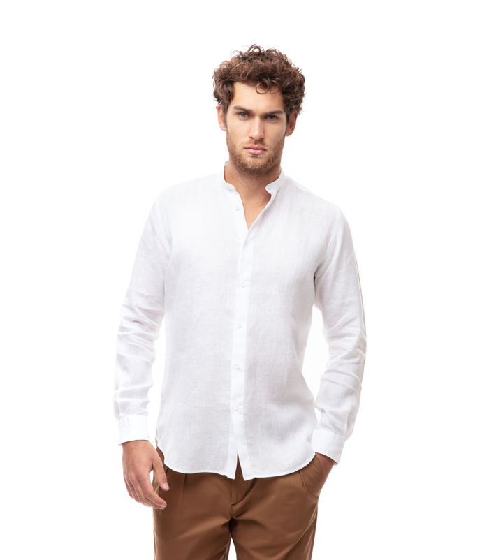 Camicia bianca in lino