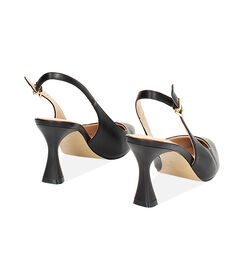 Décolleté slingback da donna nere, Valerio 1966, 2521T4111EPNERO037, 004 preview