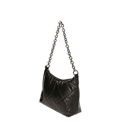Borsa a spalla nera matelassé, Valerio 1966, 20D2T2230EPNEROUNI, 002