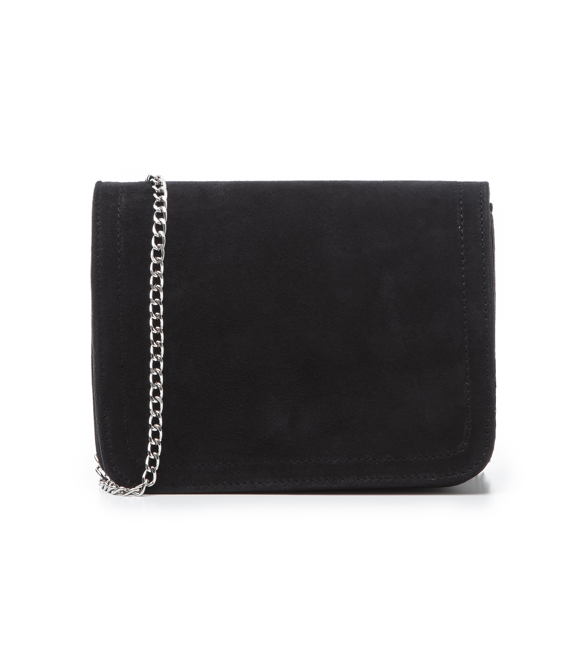 Pochette nera in vero camoscio donna | Valerio 1966