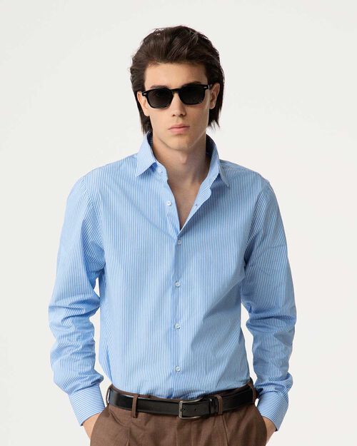 Camicia celeste con colletto classico, LT BLUE