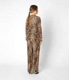 Pantaloni da donna leopard-marrone, Valerio 1966, 25C9T4352TSLEMAI, 002 preview