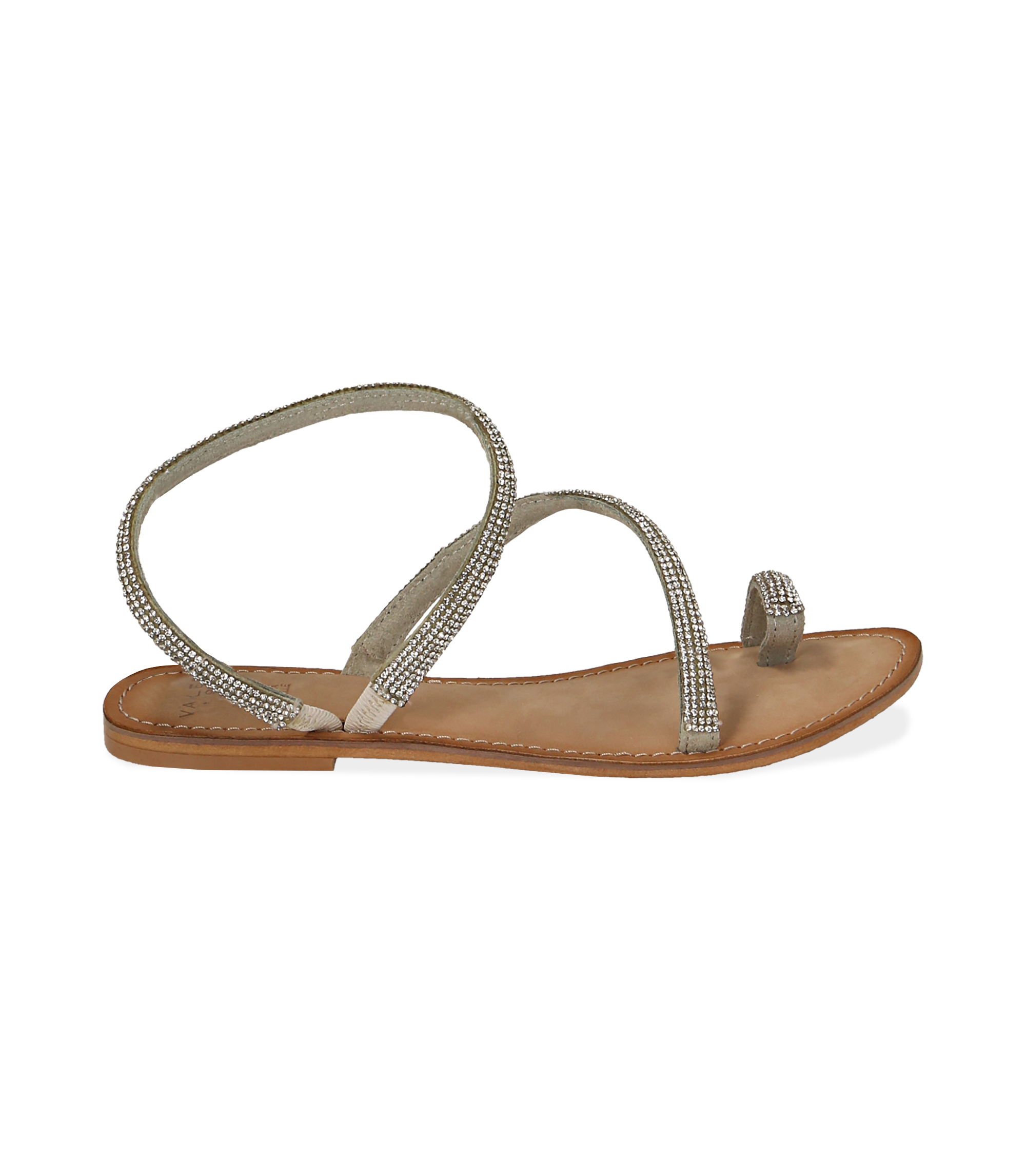sandali bianchi con strass