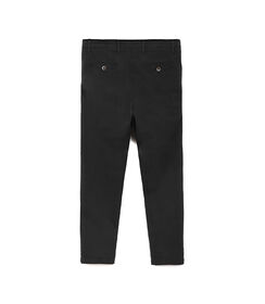 Pantaloni chino neri in tessuto da uomo, Valerio 1966, 26N9T1993TSNERO46, 004 preview