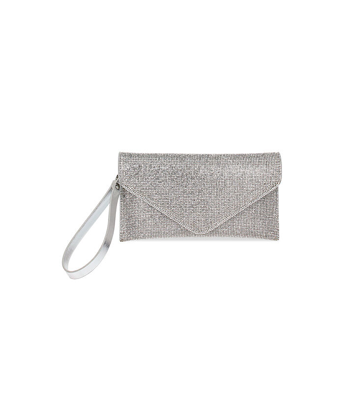 Pochette a bustina argento con pietre, Valerio 1966, 2351T5523LPARGEUNI