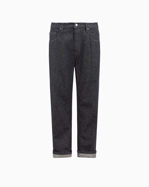 Jeans blu denim in cotone, JEANS