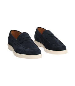 Mocassino blu con cuciture a contrasto, Valerio 1966, 27Z1T6106CMBLUE039, 002 preview