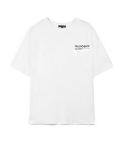 T-shirt da uomo in cotone bianco, Valerio 1966, 26J3T1106TSBIANI, 003 preview