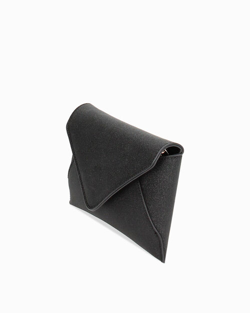 Pochette nera glitter, BLACK