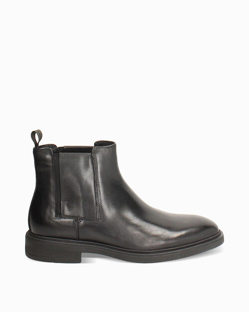 Beatles neri eleganti in vera pelle, BLACK