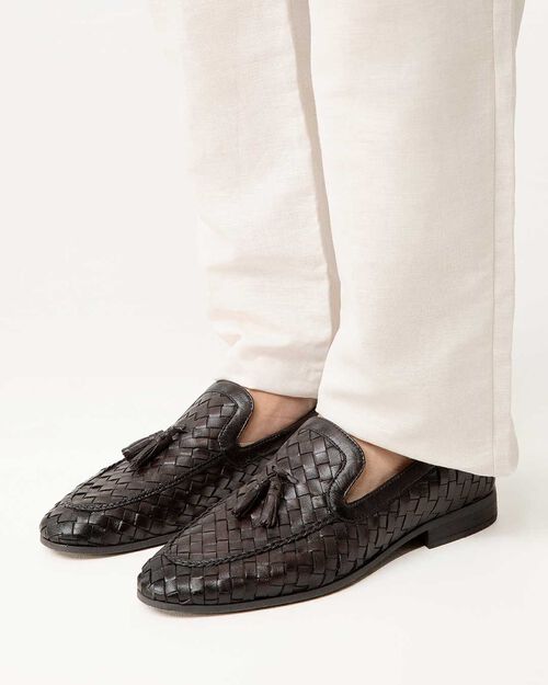 Mocassino testa di moro intrecciato, DK BROWN