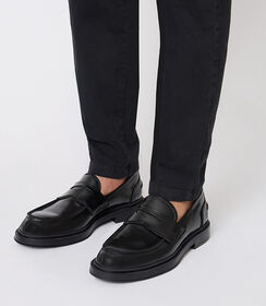 Mocassini in pelle abrasivata nera eleganti, Valerio 1966, 2653T1056APNERO039, 002 preview