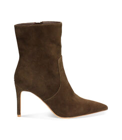 Tronchetti in camoscio testa di moro con tacco 9 cm, Valerio 1966, 26M5T4141CMMORO036, 001 preview