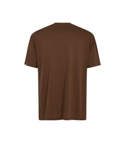 T-shirt marrone girocollo classico, Valerio 1966, 27C9T5579TSMARRI, 002