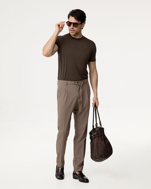 T-shirt testa di moro minimalista, DK BROWN