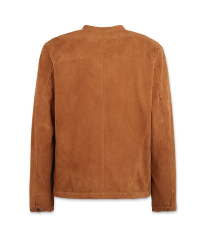 Giubbino in camoscio da uomo cognac, Valerio 1966, 25Z4T0771CMCOGN42, 002
