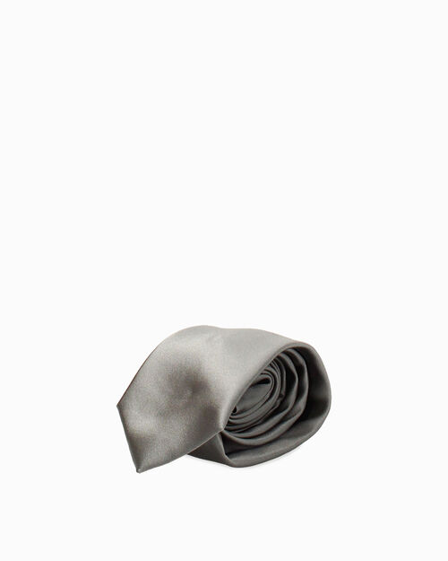 Cravatta grigia eleganza classica, GREY