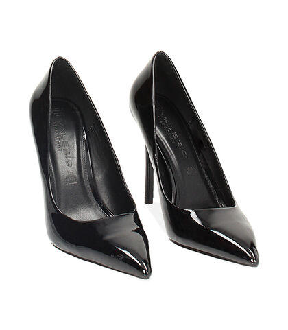 Décolleté neri in vernice, tacco 10,5 cm, Valerio 1966, 2421T0201VENERO035, 002