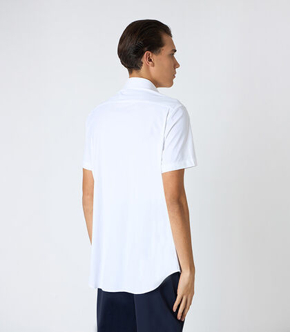 Camicia uomo bianca a manica corta, Valerio 1966, 25R1T2437TSBIAN42, 002