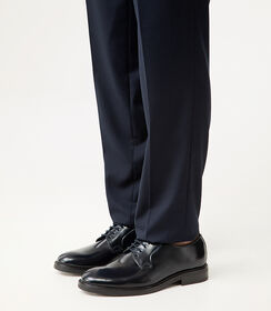 Scarpe allacciate blu con finitura lucida, Valerio 1966, 2777T4001APBLUE043, 002 preview