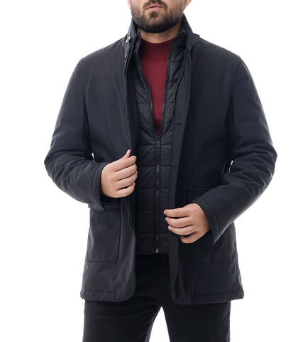 Piumino corto da uomo nero, Valerio 1966, 2485T2426TSNEROI, 001