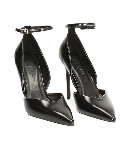 Open shank nere lucide con tacco da 10,7 cm, Valerio 1966, 2621T1931EUNERO035, 002