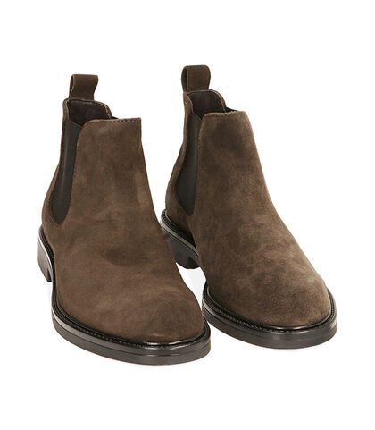 Chelsea boots testa di moro in camoscio, Valerio 1966, 2077T4115CMMORO039, 002