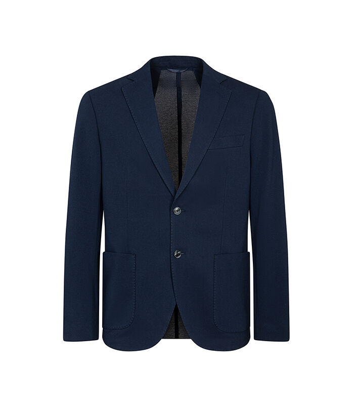 Giacca blu navy con revers classici, Valerio 1966, 2786T2525COBLUN42