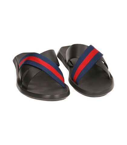 Ciabatta nera in pelle, Valerio 1966, 1914T1005PENERO039, 002