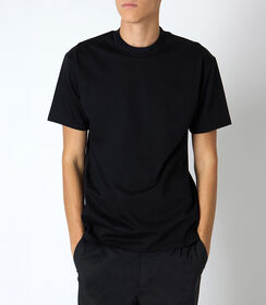 T-shirt da uomo in cotone nero, Valerio 1966, 25N8T0049CONEROL, 001 preview