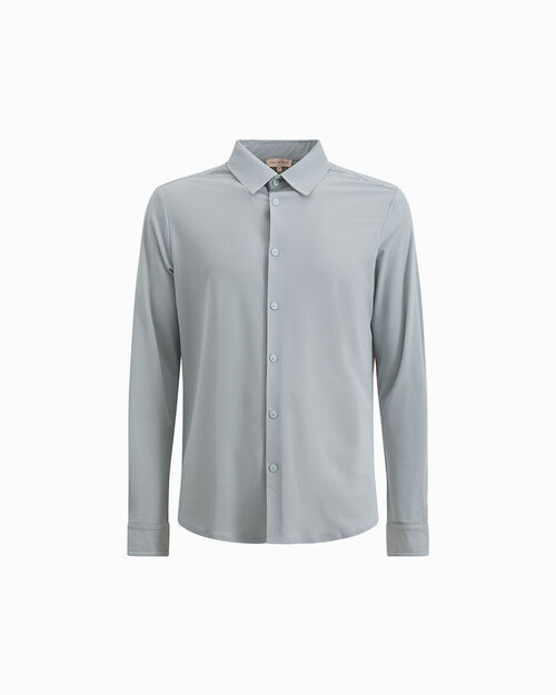 Polo a manica lunga celeste, LT BLUE