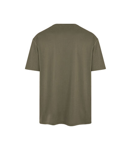 T-shirt verde oliva essenziale, Valerio 1966, 27C9T5579TSVERDI, 002